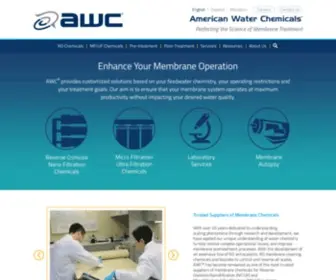 Membranechemicals.com(American Water Chemicals) Screenshot