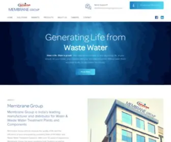 Membranegroupindia.com(Water treatment company) Screenshot