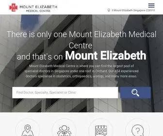 Memc.com.sg(Mount Elizabeth Medical Centre) Screenshot
