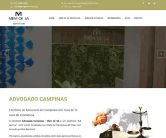 Memdesa.adv.br(Escritório de Advocacia em Campinas com mais de 15 anos de experiência) Screenshot