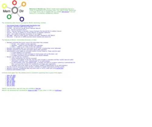Memdir.org(MemDir Membership Sites) Screenshot