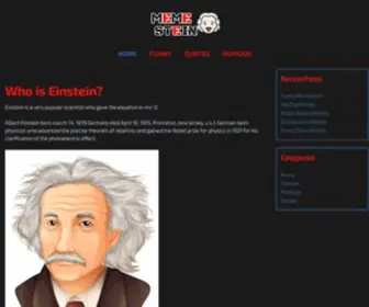 Memestein.com(Einstein Memes) Screenshot