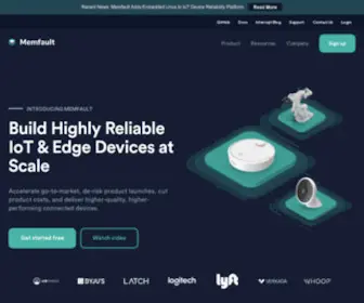 Memfault.com(Embedded Observability Platform for IoT Monitoring) Screenshot