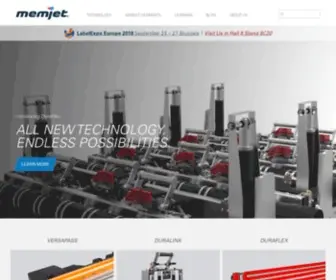 Memjet.com(Memjet is the global leader in providing digital inkjet technology) Screenshot
