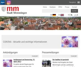 Memmingen.de(Stadt Memmingen) Screenshot