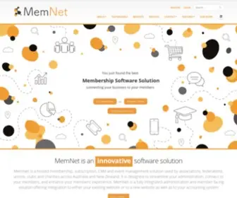 Memnet.com.au(MemNet Membership CRM Software) Screenshot