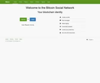 Memo.cash(Bitcoin Social Network) Screenshot