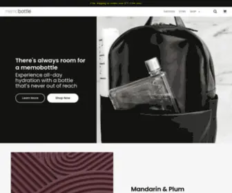 Memobottle.com(A4, A5 AND LETTER RE-USABLE WATER BOTTLES) Screenshot