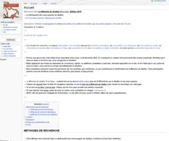 Memoireduquebec.com(Memoireduquebec) Screenshot