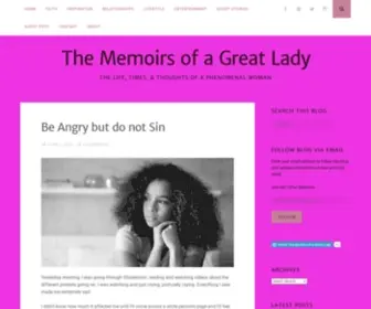 Memoirsofagreatlady.com(The life) Screenshot