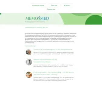 Memomed.de(Medizinische Fortbildung nahe Hamburg) Screenshot