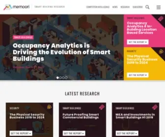 Memoori.com(Smart Building Research) Screenshot
