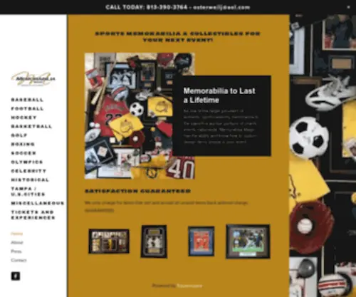 Memorabiliamagic.com(Memorabilia Magic) Screenshot