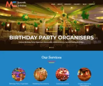 Memorablecelebrations.in(Birthday Party Decorations) Screenshot