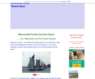 Memorablefamilyvacationspots.com(Memorable Family Vacation Spots) Screenshot