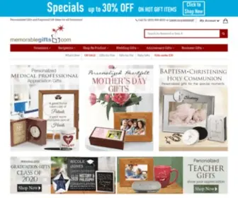 Memorablegifts.com(Personalized Gifts) Screenshot