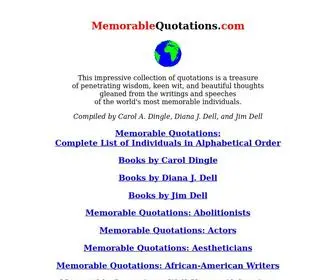 Memorablequotations.com(Just another WordPress site) Screenshot