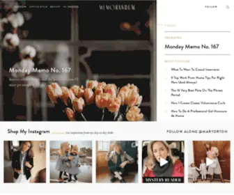 Memorandum.com(NYC Fashion & Lifestyle Blog for the Working Girl) Screenshot