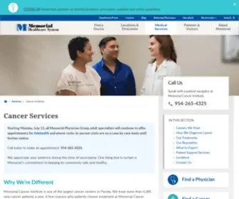 Memorialcancerinstitute.com(Memorial Cancer Institute) Screenshot