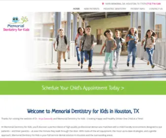 Memorialdentistryforkids.com(Dentist Houston TX Pediatric Dentist) Screenshot