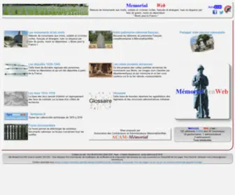 Memorialgenweb.org(Portail V22) Screenshot