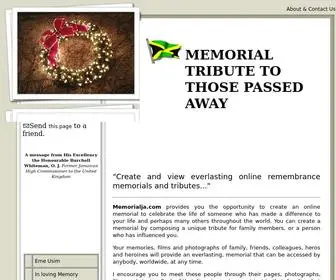 Memorialja.com(Memorial Tribute) Screenshot