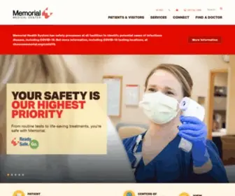Memorialmedical.com(Inpatient and Outpatient Services) Screenshot
