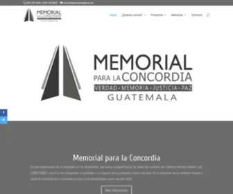 Memorialparalaconcordia.org(Memorial para la Concordia) Screenshot