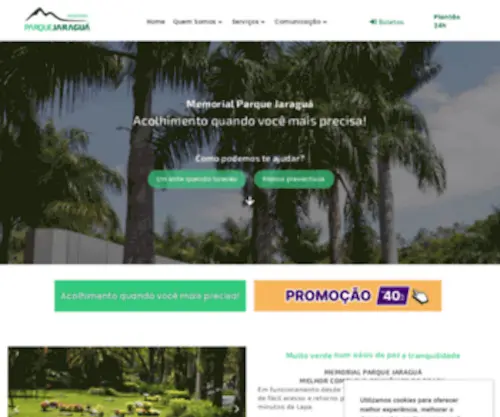 Memorialparquejaragua.com.br(Memorial Parque Jaraguá) Screenshot
