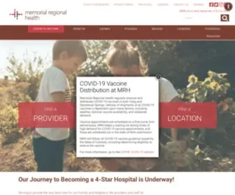 Memorialregionalhealth.com(Memorial Regional Health) Screenshot