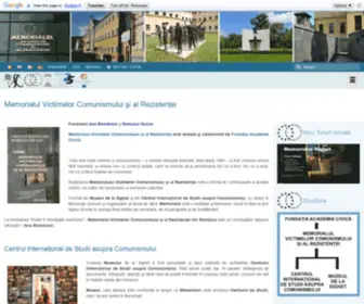 Memorialsighet.ro(Memorialul Victimelor Comunismului şi al Rezistenţei) Screenshot