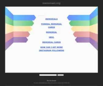 Memoriam.org(memoriam) Screenshot