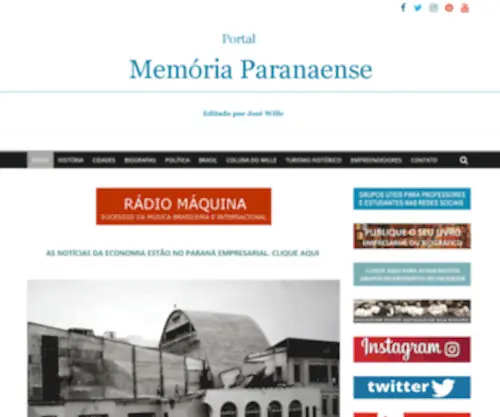 Memoriaparanaense.com.br(Portal) Screenshot