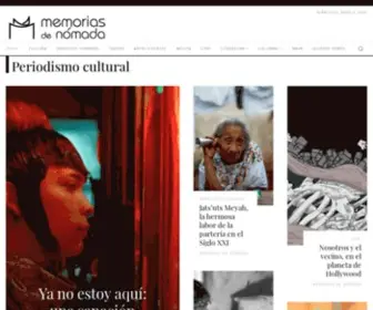 Memoriasdenomada.com(Revista de periodismo cultural) Screenshot