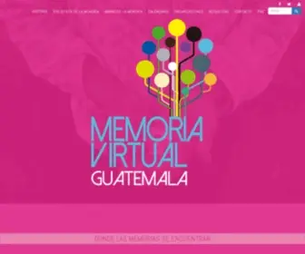 Memoriavirtualguatemala.org(MEMORIA VIRTUAL GUATEMALA) Screenshot