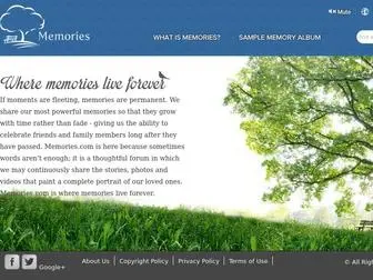 Memories.com(Create a memory for a loved one) Screenshot