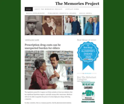 Memoriesproject.com(The Memories Project) Screenshot
