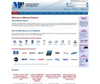 Memory-Express.co.uk(Memory Express Ltd) Screenshot