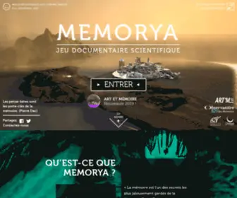 Memorya.org(Jeu documentaire scientifique sur la mémoire) Screenshot