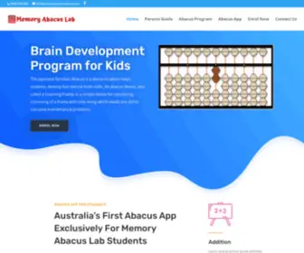 Memoryabacuslab.com.au(Memory Abacus Lab) Screenshot