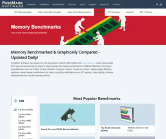 Memorybenchmark.net(Memory benchmarks) Screenshot