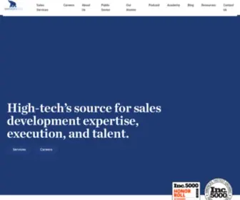 Memoryblue.com(High-Tech's Source for B2B Inside Sales Development) Screenshot