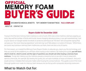 Memoryfoambuyersguides.com(Memoryfoambuyersguides) Screenshot