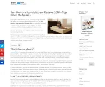 Memoryfoammattressreviews.co(Best Memory Foam Mattress ReviewsTop Rated Mattresses) Screenshot