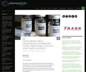 Memoryholeblog.org(Memory Hole Blog) Screenshot