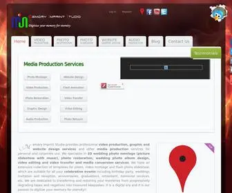 Memoryimprintstudio.com(Media Production Services) Screenshot