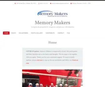 Memorymakers.org(COVID-19 update: Memory Makers) Screenshot