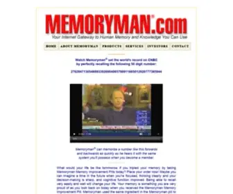 Memoryman.com(Memoryman vastly improves people's memory through his memory courses and also features a comic book) Screenshot