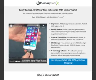 Memorysafe-X.com(Promo) Screenshot