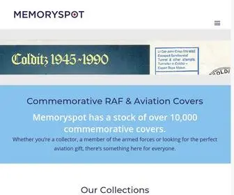 Memoryspot.com(Commemorative RAF & Aviation Covers) Screenshot